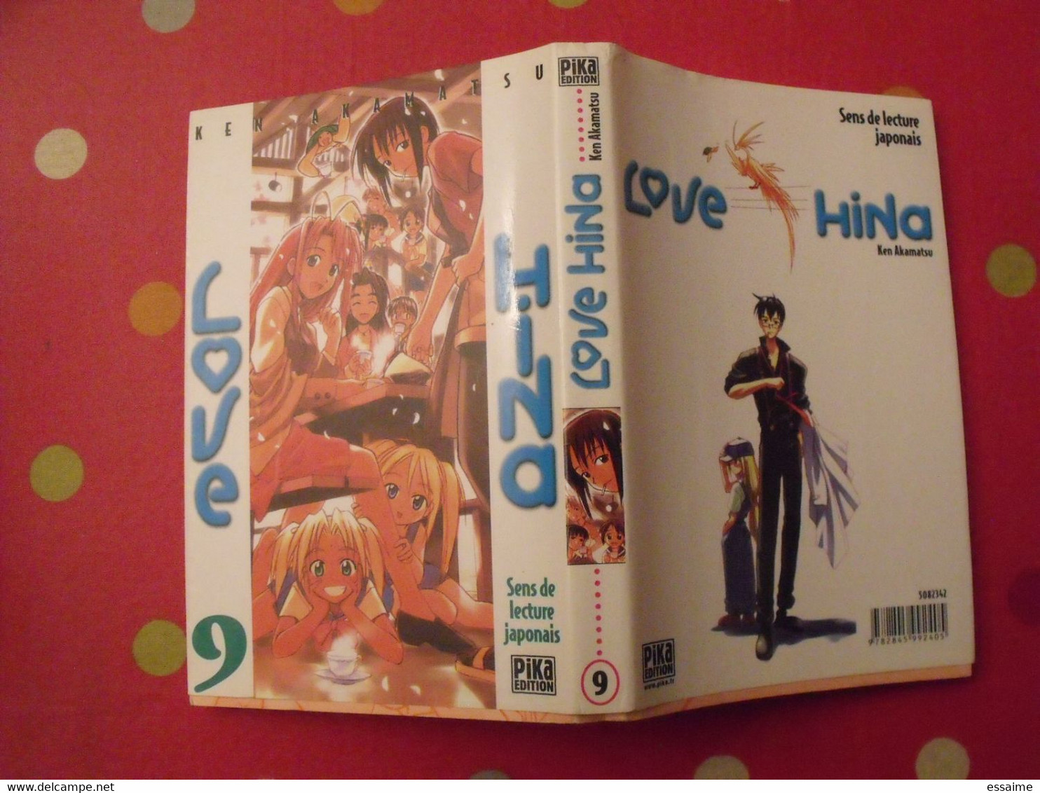 lot de 12 tomes de "Love Hina". Ken Akamatsu. Pika édition 2002-04.