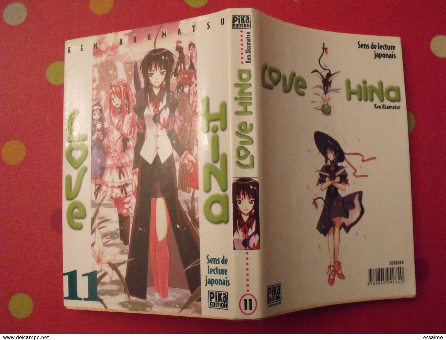 lot de 12 tomes de "Love Hina". Ken Akamatsu. Pika édition 2002-04.