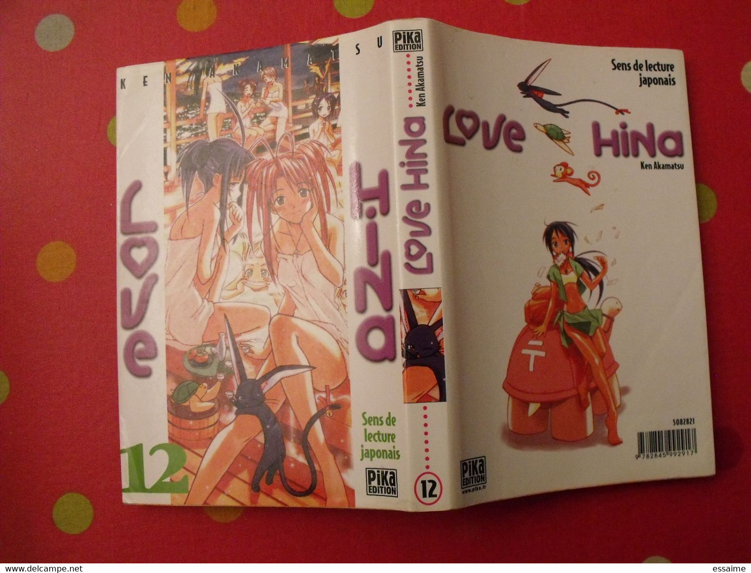 lot de 12 tomes de "Love Hina". Ken Akamatsu. Pika édition 2002-04.