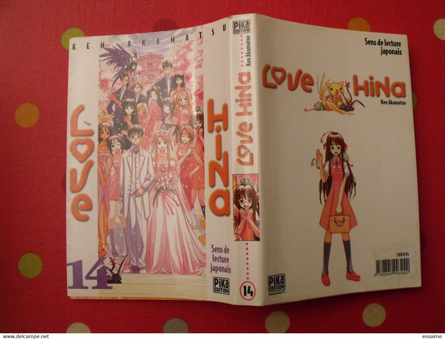 lot de 12 tomes de "Love Hina". Ken Akamatsu. Pika édition 2002-04.