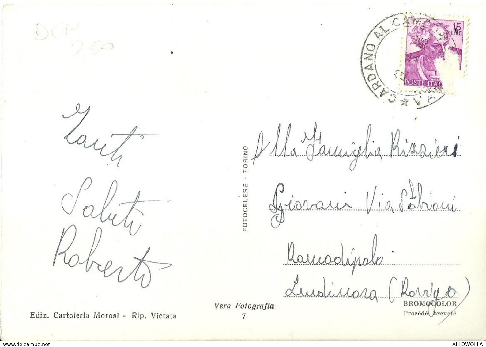 9167 " SALUTI DA CARDANO AL CAMPO " 5 VEDUTE   - CARTOLINA POSTALE  ORIGINALE SPEDITA 1965 - Souvenir De...