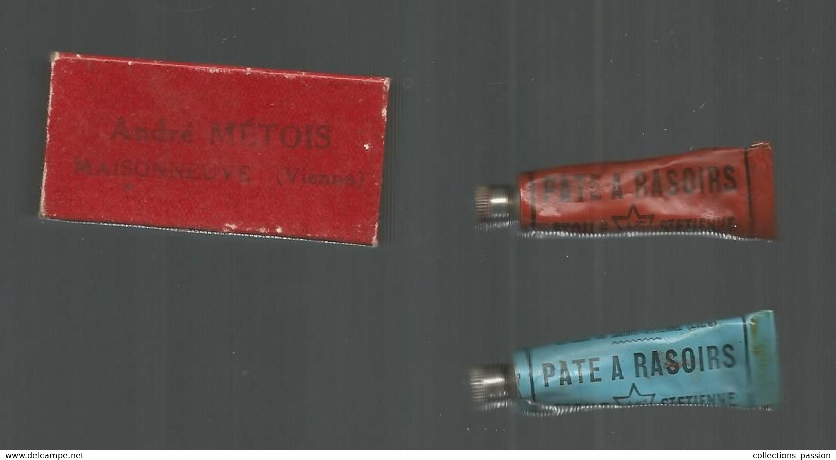 Dans Boite , Pate à Rasoir ,2 Tubes,manufacture Française D'armes Et Cycles De Saint Etienne,4 Scans , Frais Fr 3.15 E - Other & Unclassified