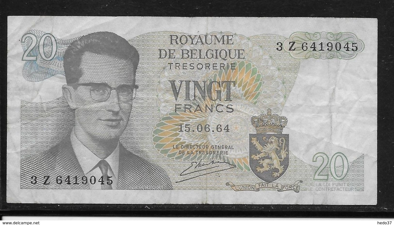 Belgique - 20 Francs - 15-6-1964 - Pick N°138 - TB - Autres & Non Classés