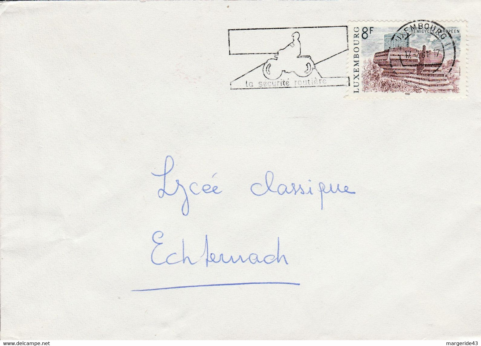 LUXEMBOURG 1981 SECURITE ROUTIERE - Maschinenstempel (EMA)