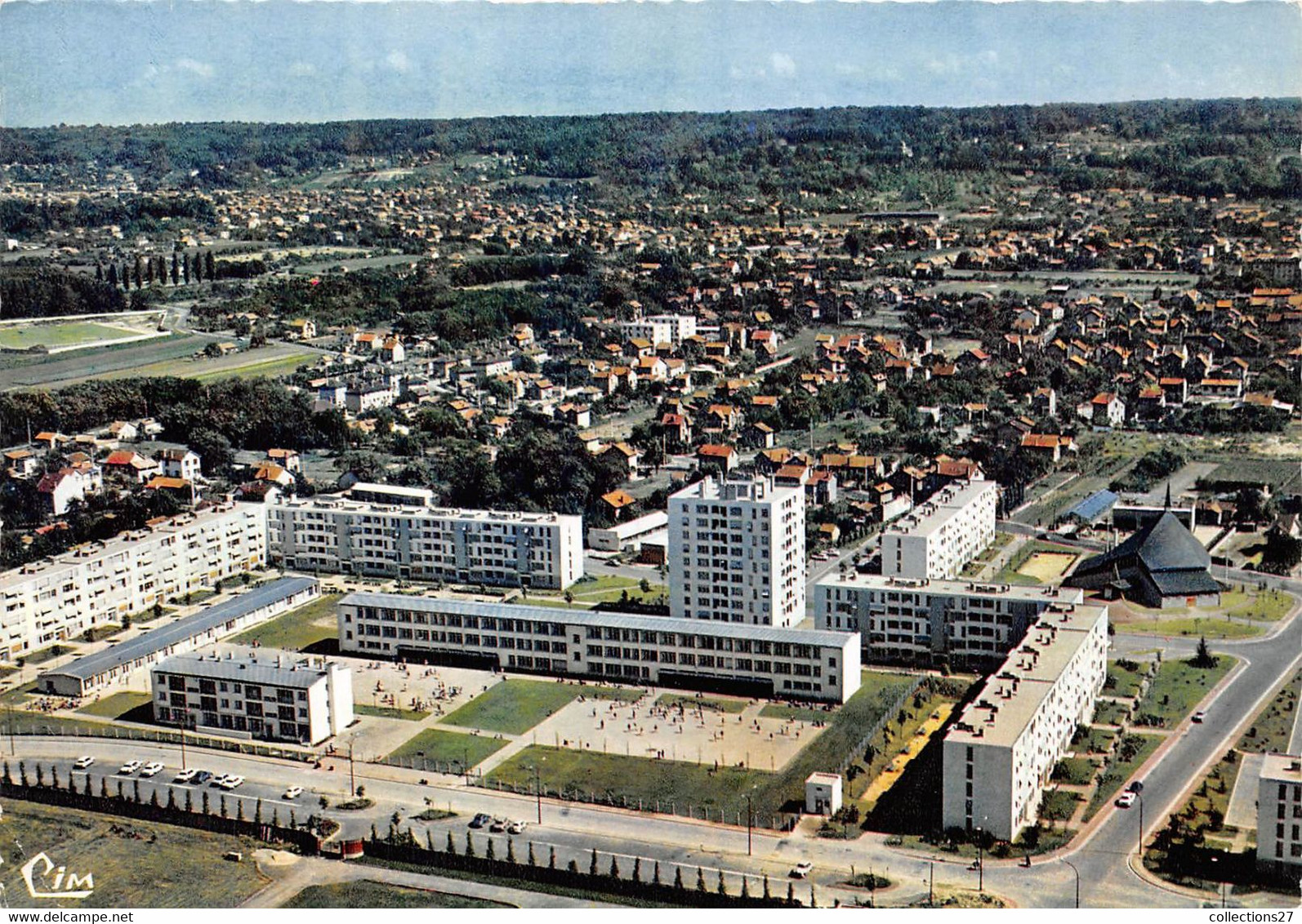 95-ERMONT- VUE AERIENNE PANORAMA SUR LES CHÊNES - Ermont-Eaubonne