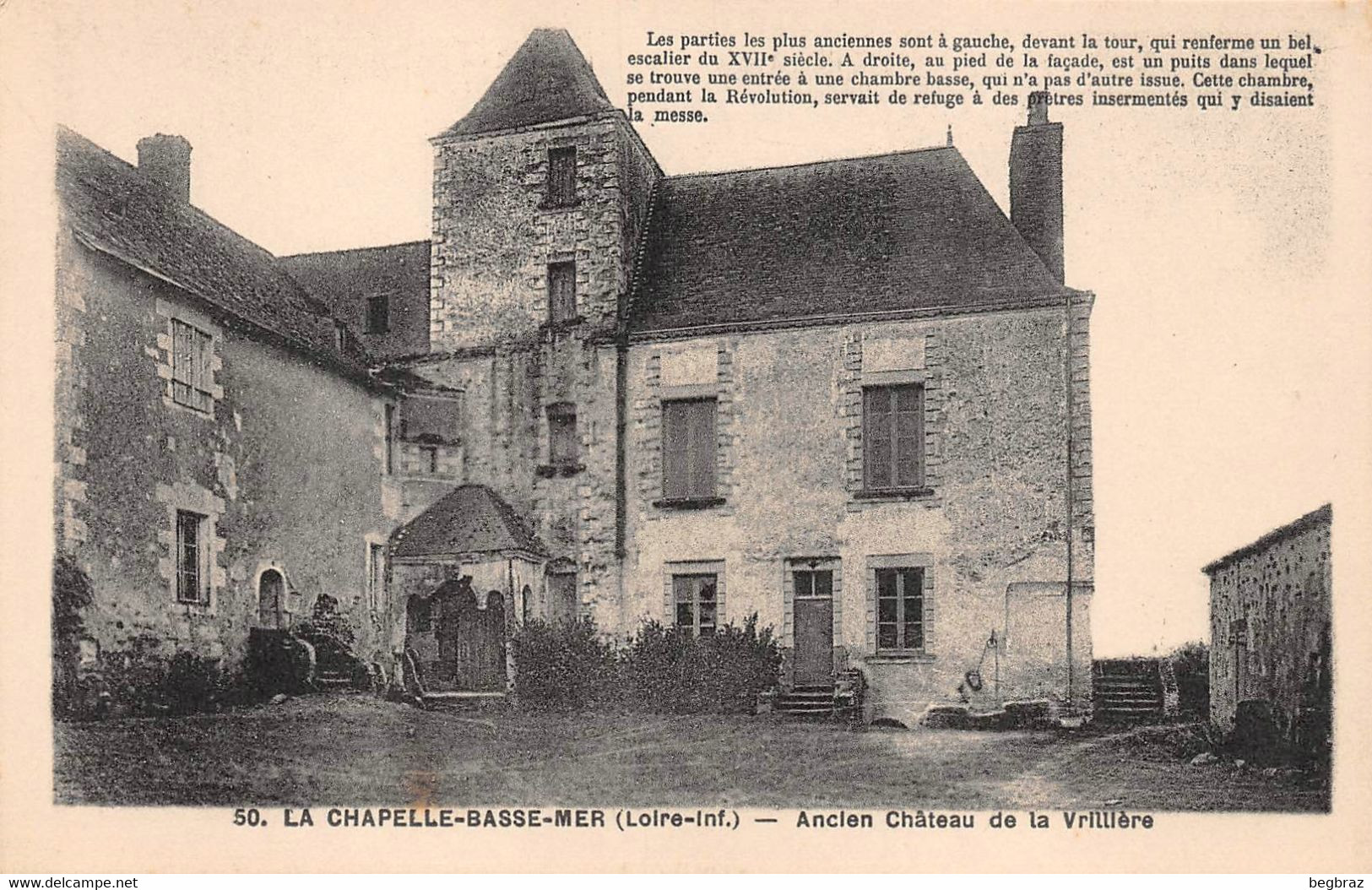 LA CHAPELLE BASSE MER     ANCIEN CHATEAU DE LA VRILLIERE - La Chapelle Basse-Mer