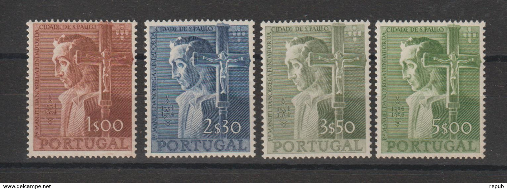 Portugal 1955 4ème Centenaire Sao Paulo 813 à 816 4 Val ** MNH - Unused Stamps