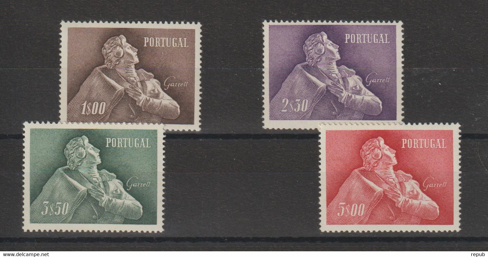 Portugal 1957 Hommage à L'écrivain JB Da Silva 837 à 840 4 Val ** MNH - Ongebruikt