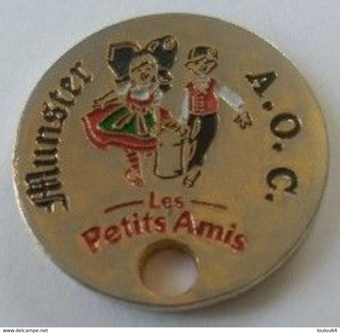 Jeton De Caddie - Fromage - MUNSTER - AOC - Les Petits Amis - Affiné En ALSACE - En Métal - - Trolley Token/Shopping Trolley Chip