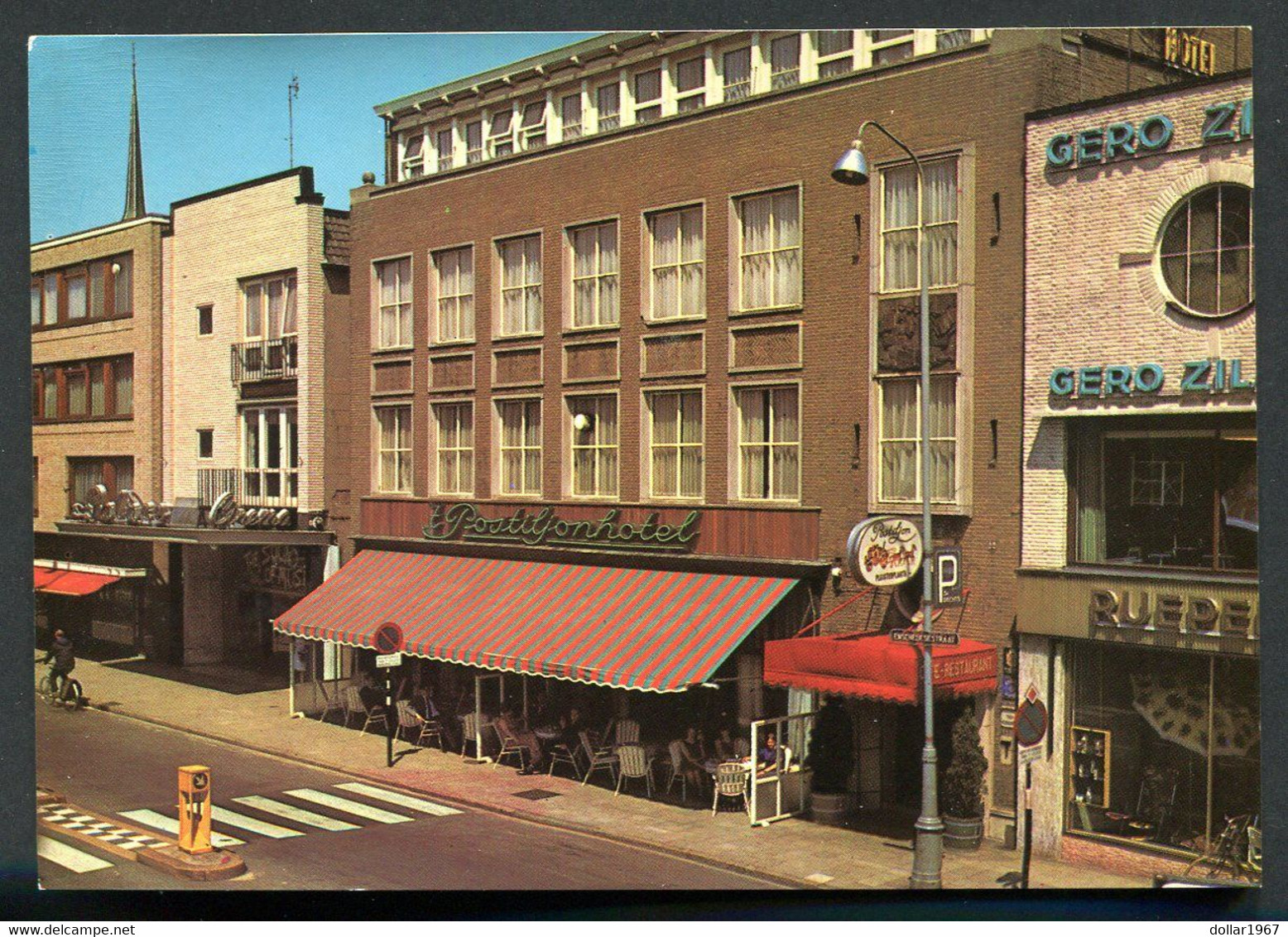 't Postiljonhotel Cafe Restaurant Enschedesestraat 23  Hengelo (o ) - , 2 Scans For Condition. (Originalscan !! ) - Hengelo (Ov)