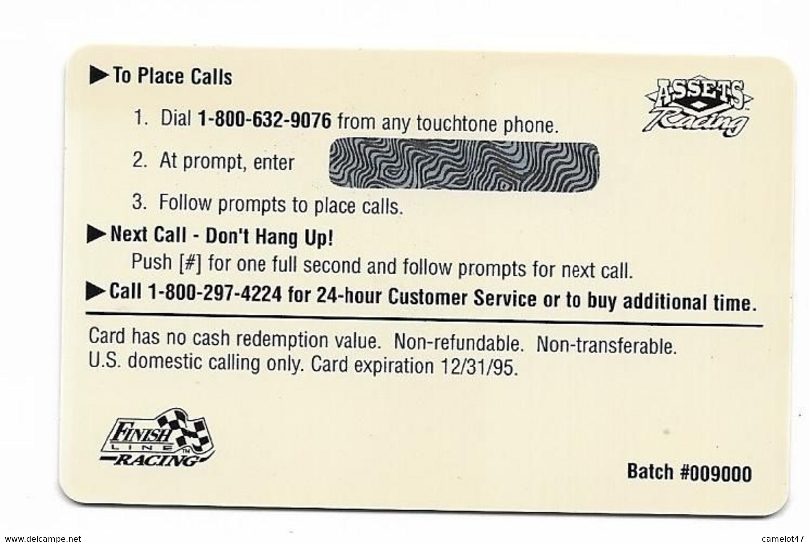 Racing, NASCAR, Kyle Petti, Sprint 1 Minute Calling Card, Expired In 1995, # Racing-41 - Sport