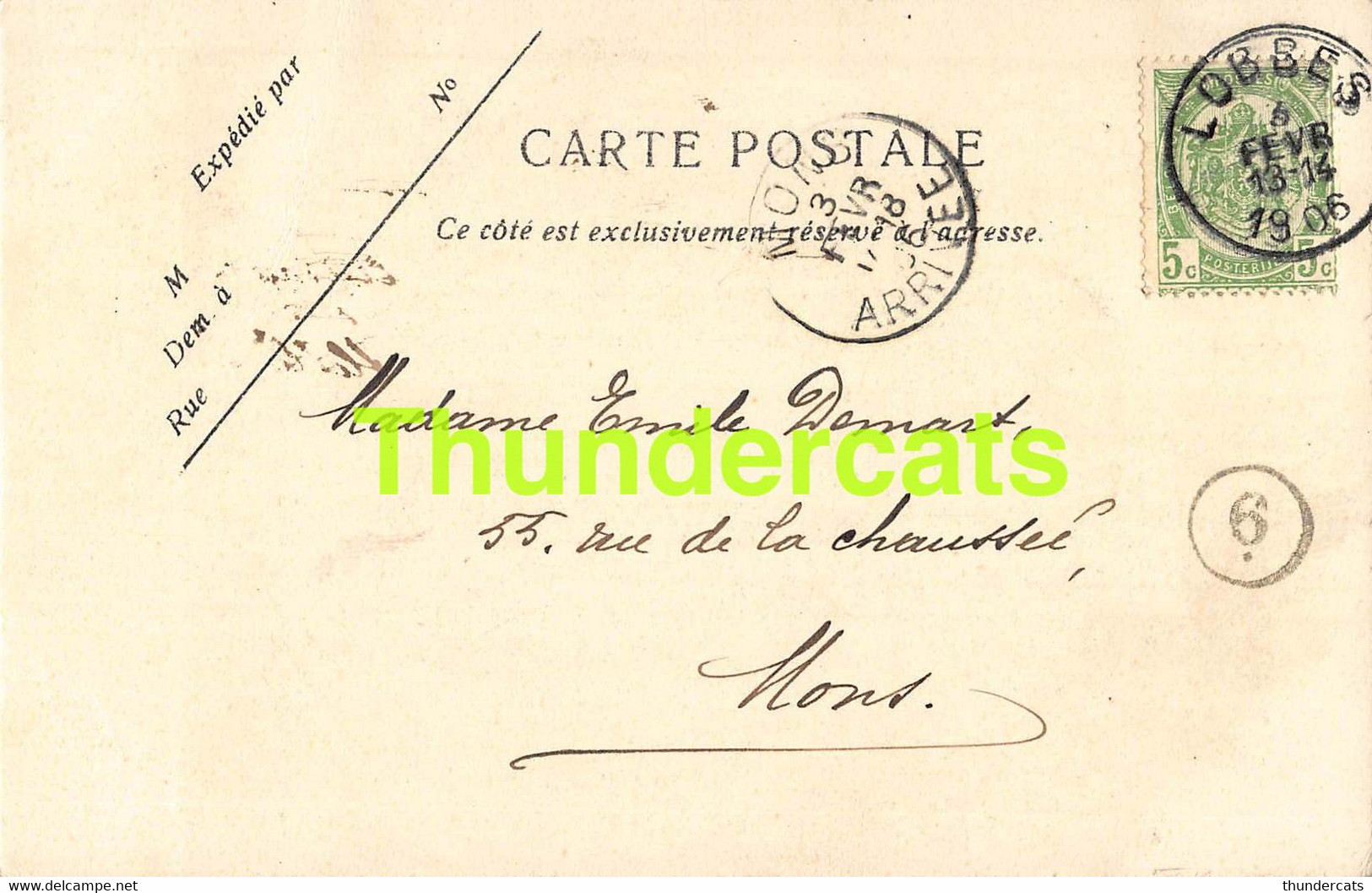 CPA LOBBES  PIERRE TOMBALE DE ST DODON ANCIEN ABBE DE LOBBES - Lobbes