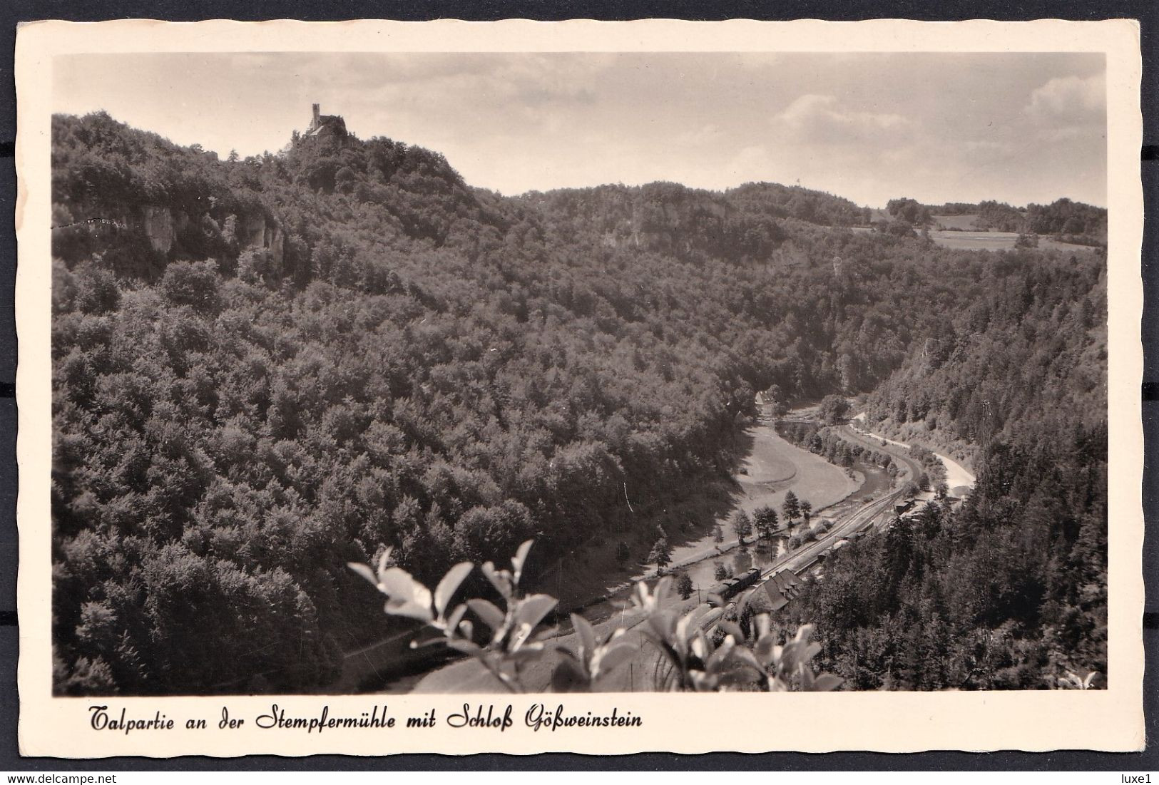 GERMANY  , FRANKISCHE SCHWEIZ ,  Gößweinstein ,  RAILWAY   ,  OLD   POSTCARD - Forchheim