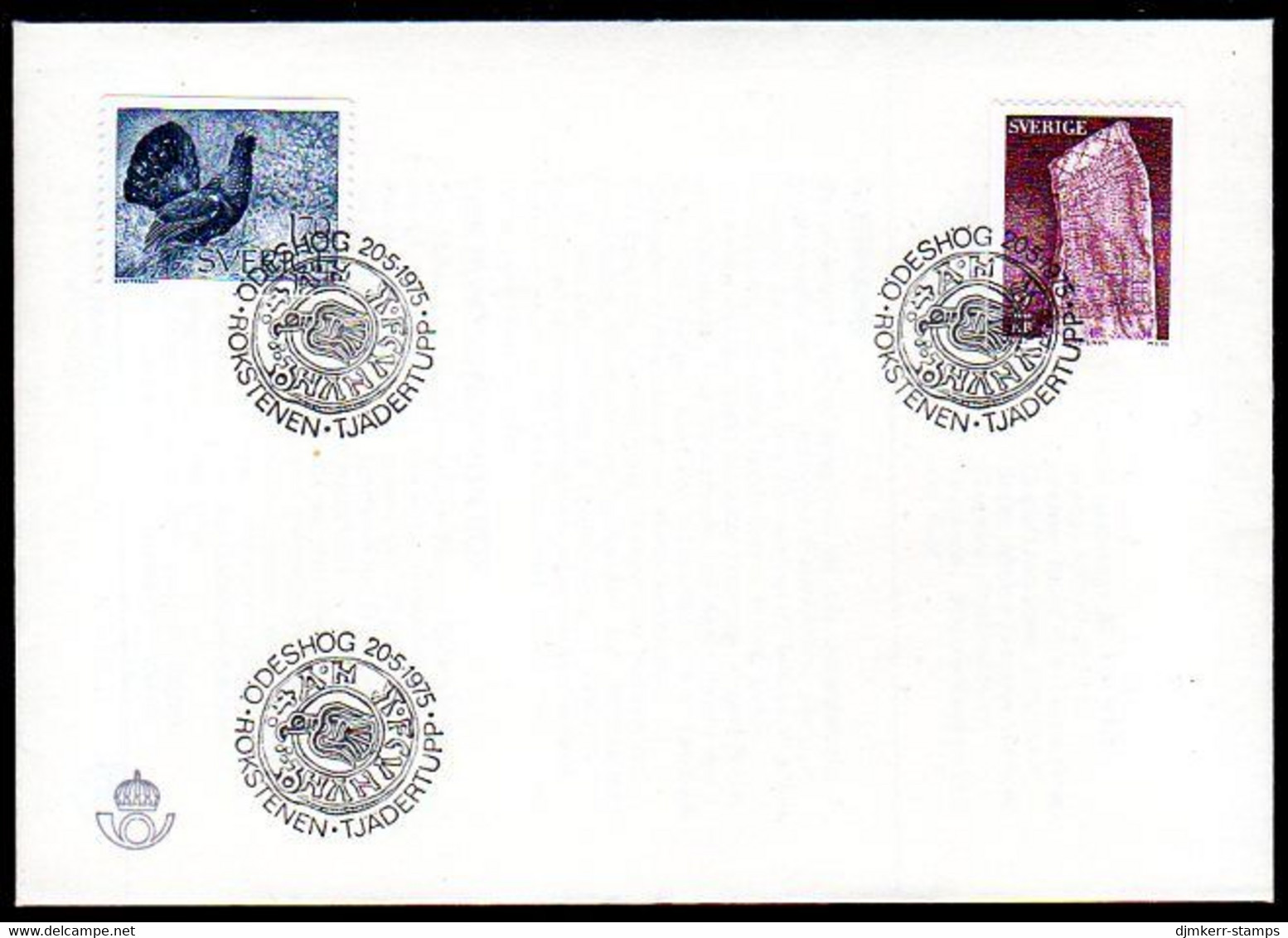 SWEDEN 1975 Definitive: Nature And Runic Stone FDC.  Michel 906-07 - FDC