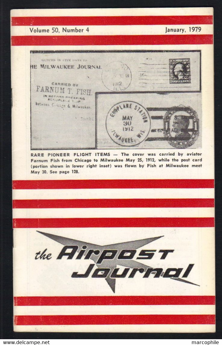 AEROPHILATELIE - THE AIRPOST JOURNAL / JANVIER 1979 (ref CAT125) - Posta Aerea E Storia Aviazione