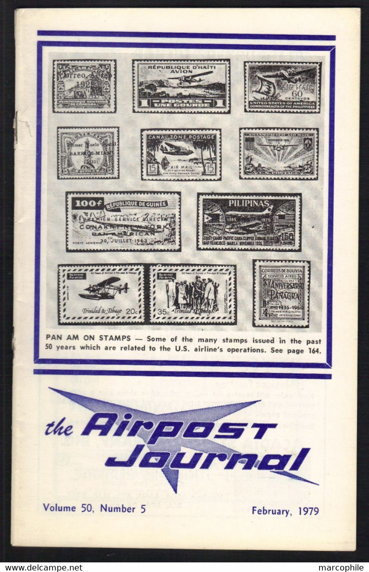 AEROPHILATELIE - THE AIRPOST JOURNAL / FEVRIER 1979 (ref CAT124) - Air Mail And Aviation History