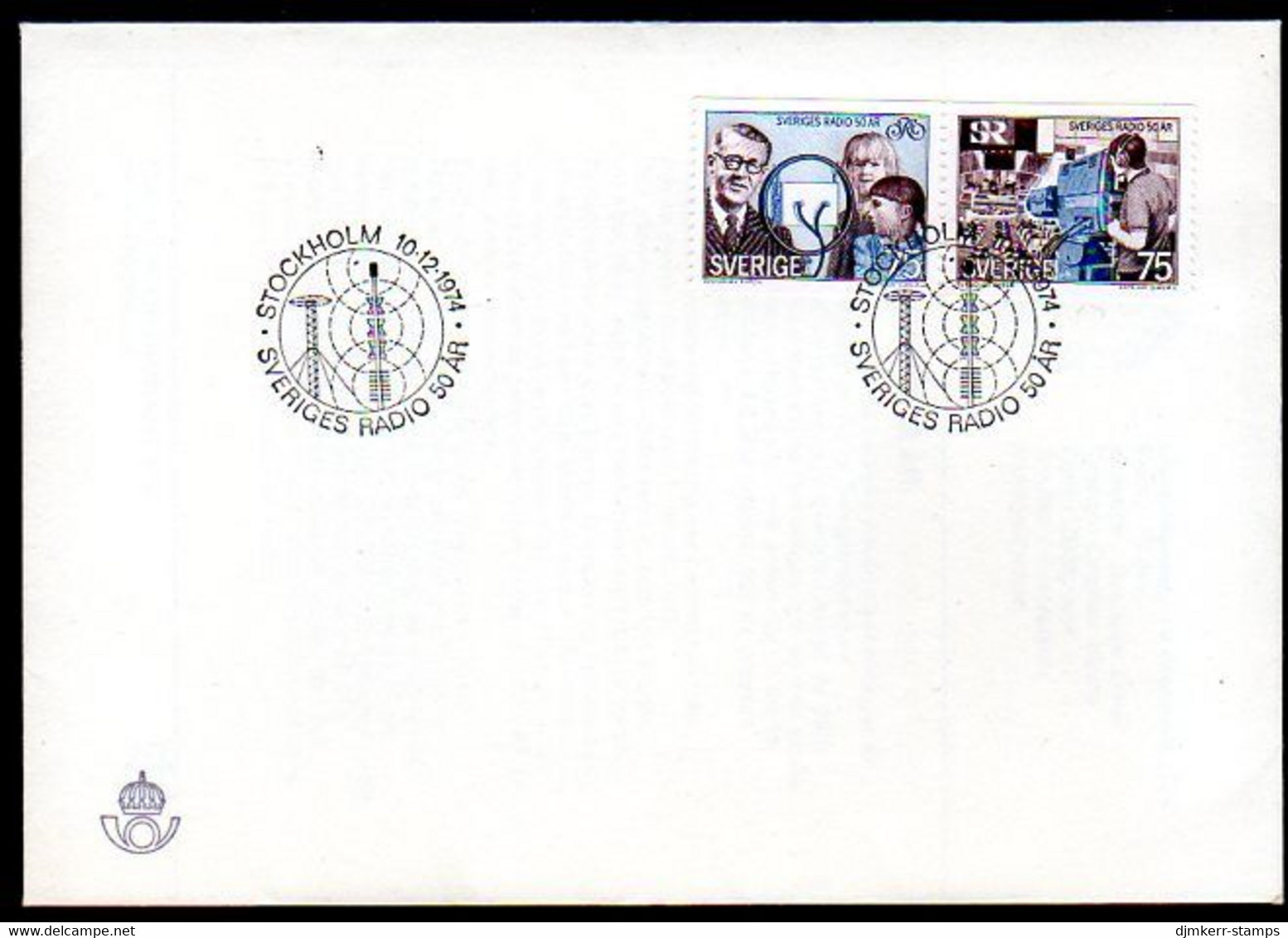 SWEDEN 1974 Swedish Radio FDC.  Michel 889-90 - FDC