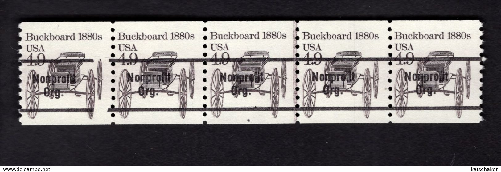 314079524 SCOTT 2124A POSTFRIS MINT NEVER HINGED POSTFRISCH EINWANDFREI TRANSPORTATION BUCKBOARD 1880S PCN5 - PL 4 - Ungebraucht