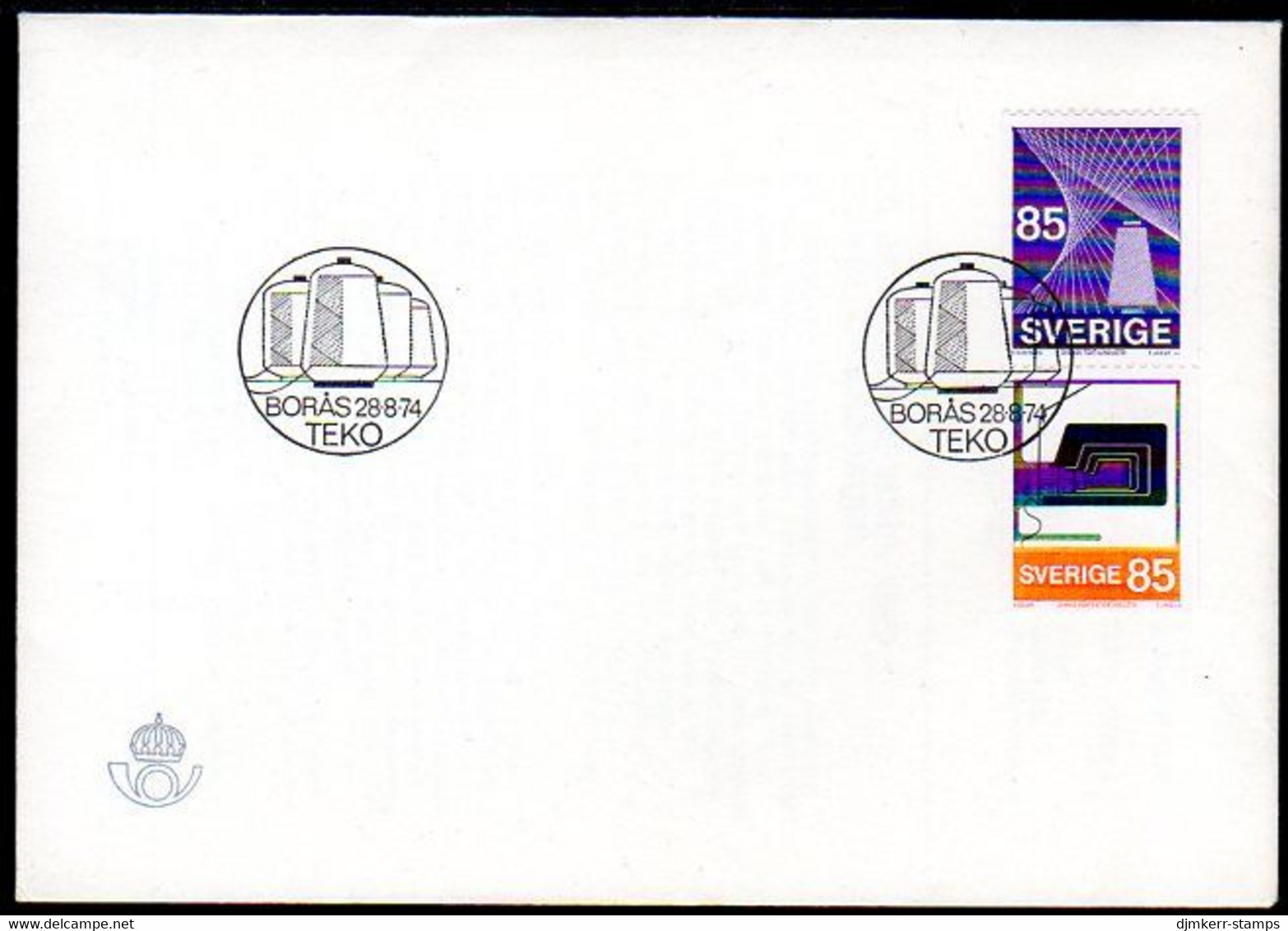 SWEDEN 1974 Textile And Confectionery Industries  FDCs.  Michel 864-65 - FDC
