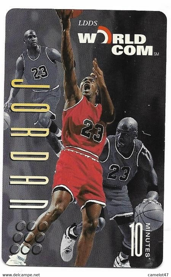 Worldcom U.S.A., Basketball, Michael Jordan, 10 Minutes Calling Card, # Mj-6,  Expired, No Value - Sport