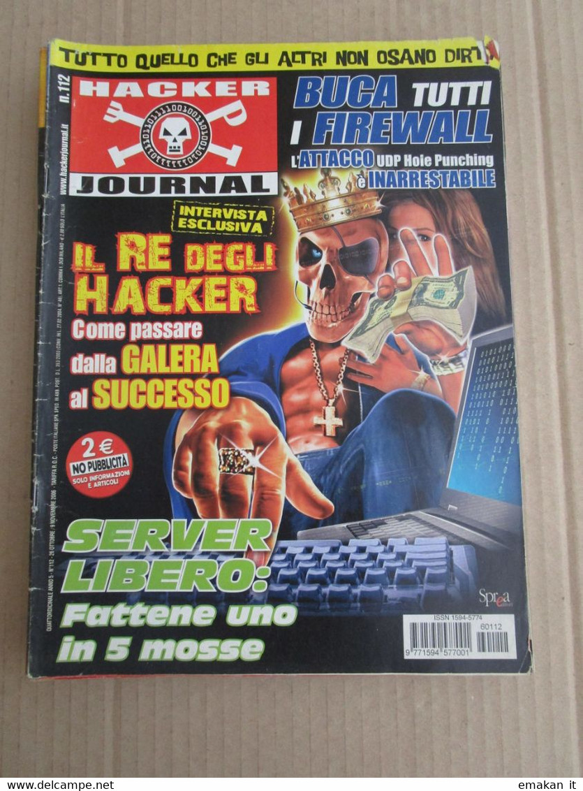 # HACKER JOURNAL N 112  MOLTI ALTRI NUMERI DISPONIBILI - Mode