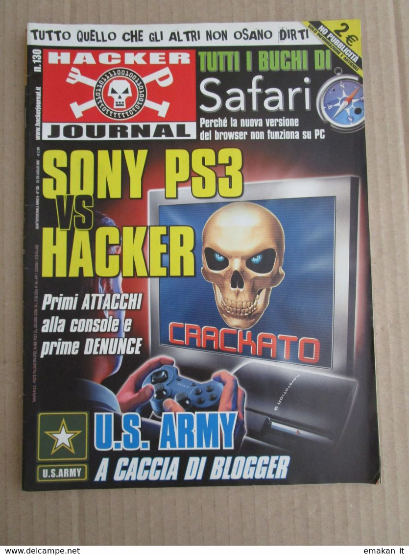 # HACKER JOURNAL N 130  MOLTI ALTRI NUMERI DISPONIBILI - Mode