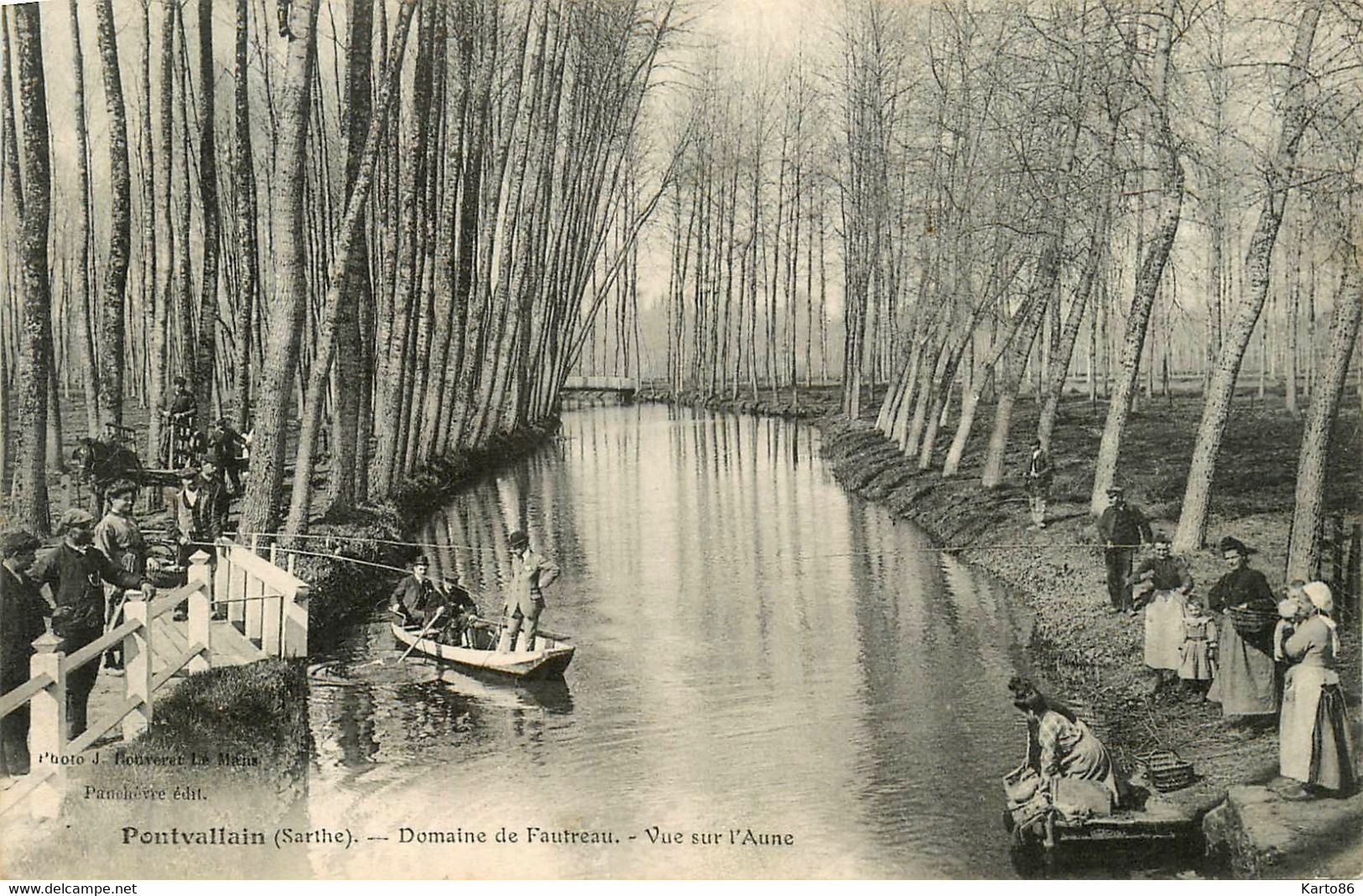 Pontvallain * Domaine De Fautreau * Vue Sur L'aune * Lavoir Laveuse * Pêche à La Ligne - Pontvallain