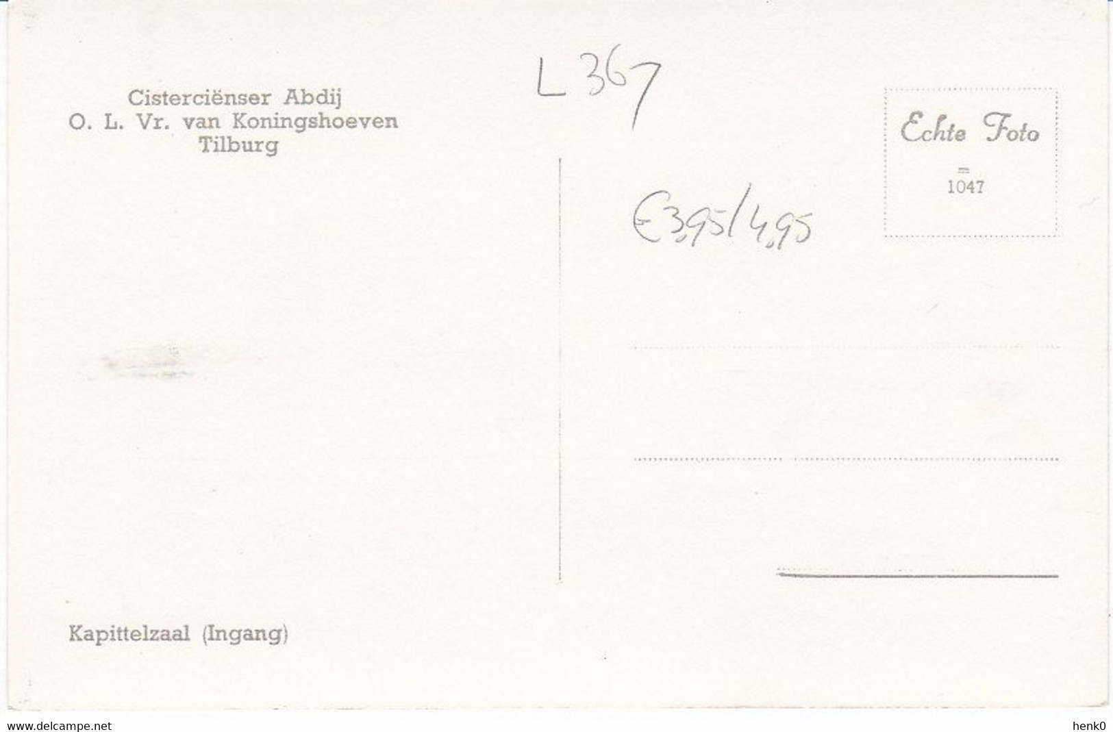 Tilburg Abdij Koningshoeven Kapittelzaal Inga L367 - Tilburg