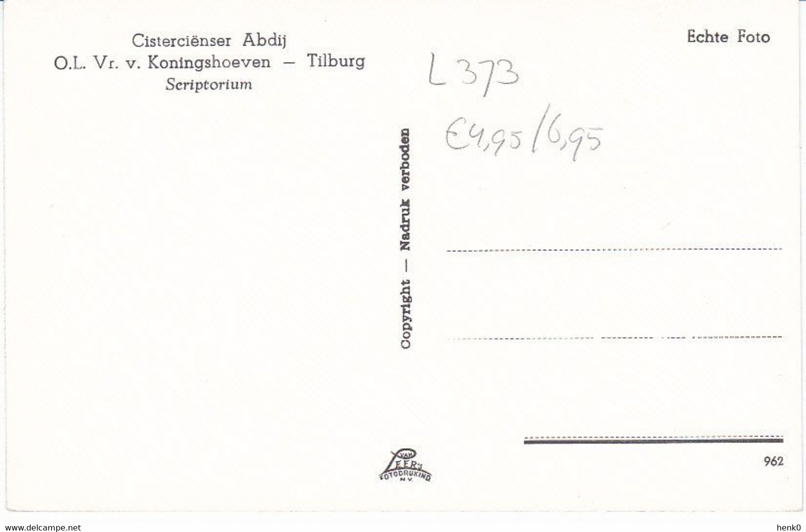 Tilburg Abdij Koningshoeven Scriptorium L373 - Tilburg