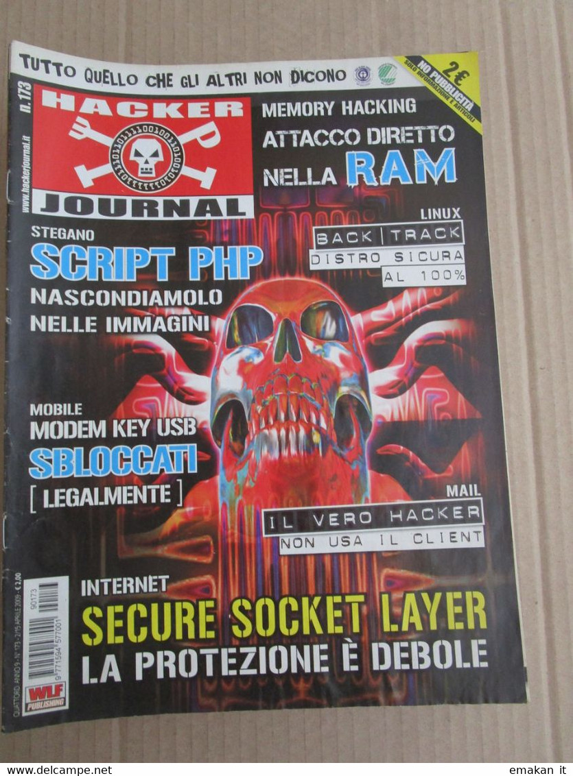 # HACKER JOURNAL N 173  MOLTI ALTRI NUMERI DISPONIBILI - Moda