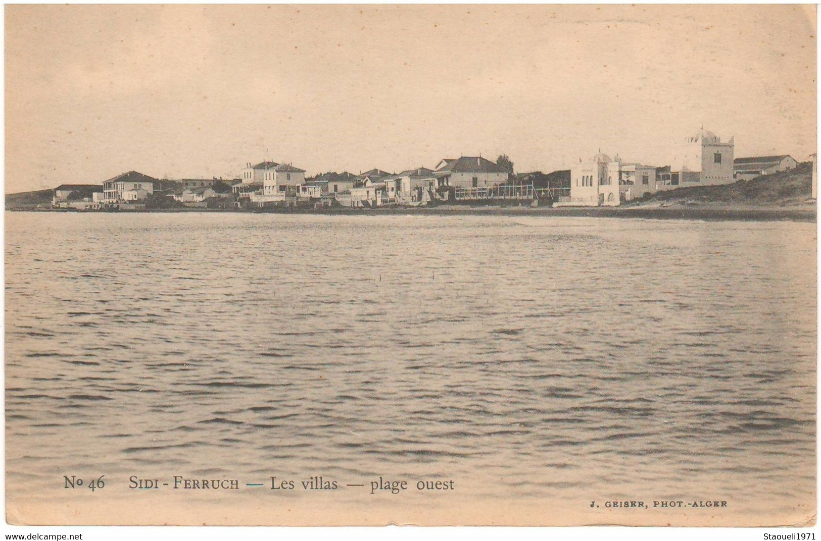 SIDI FERRUCH - PLAGE OUEST-LES VILLAS.ALGERIE. PRES DE STAOUELI. - Altri & Non Classificati