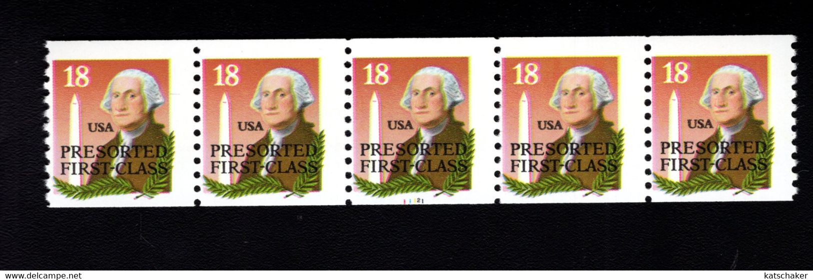 1087783342 SCOTT 2149A PÖSTFRIS MINT NEVER HINGED EINWANDFREI GEORGE WASHINGTON & MONUMENT PCN 5 LGG PLATE 11121 - Rollenmarken (Plattennummern)