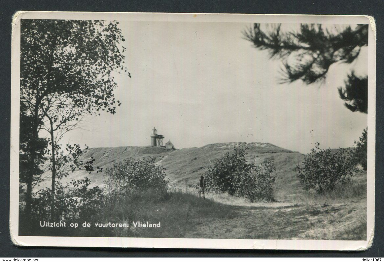 Uitzicht Op De Vuurtoren Vlieland ( + 1953 )  -   Used  2 Scans For Condition. (Originalscan !! ) - Vlieland