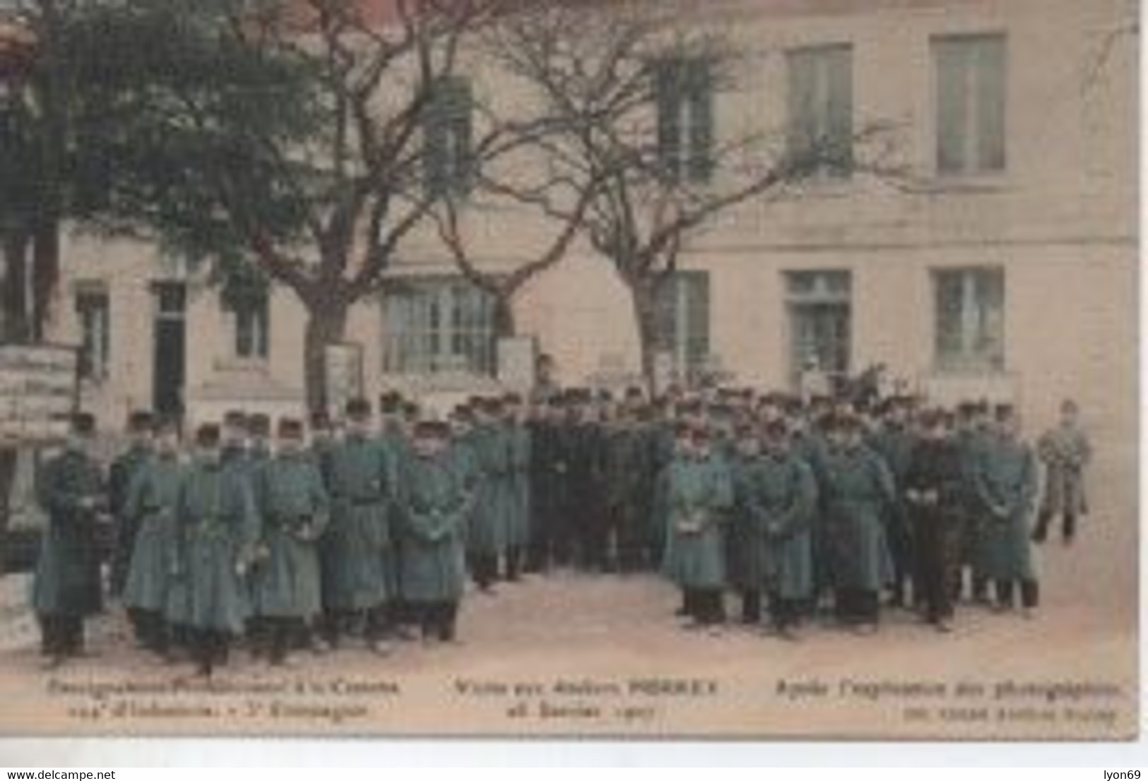 14 EME REGIMENT D  ARTILLERIE  ENSEIGNEMENT PROF.  VISITE AUX ATELIERS  PURREY 28/01/ 907 - Regiments