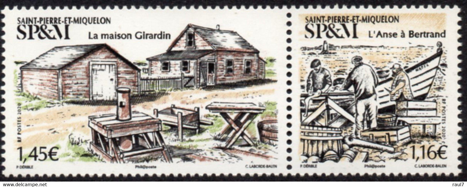 St Pierre Et Miquelon 2020 - Maison Girardin - 2 Val Neufs // Mnh - Nuevos