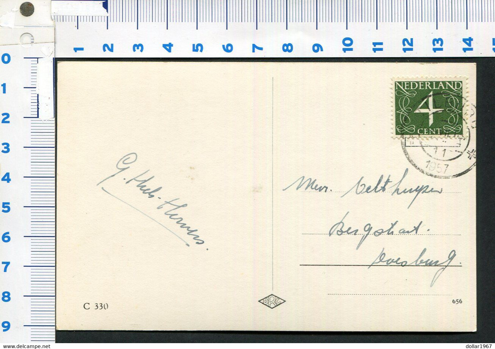 Groeten Uit Tilburg - Stamp 1957  - Used  2 Scans For Condition. (Originalscan !! ) - Tilburg
