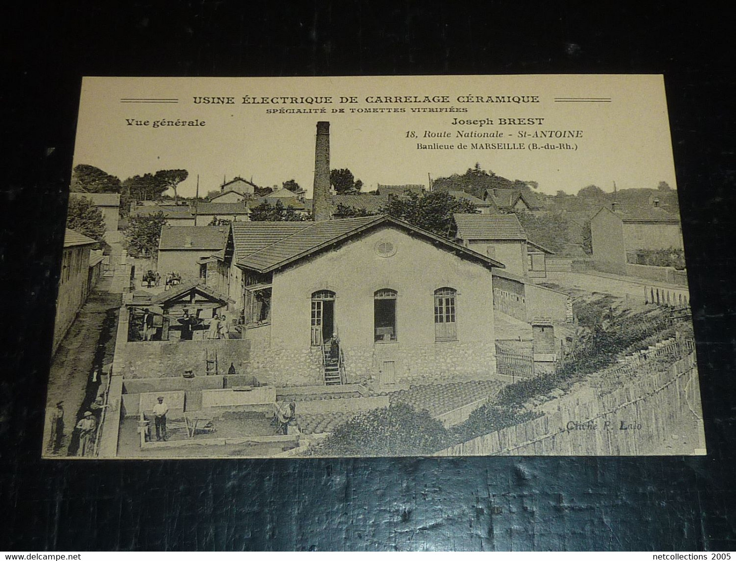 USINE ELECTRIQUE DE CARRELAGE CERAMIQUE, SPECIALITE DE TOMETTES VITRIFIEES VUE GENERALE  RARE - 13 BOUCHES RU RHONE (CN) - Quartiers Nord, Le Merlan, Saint Antoine