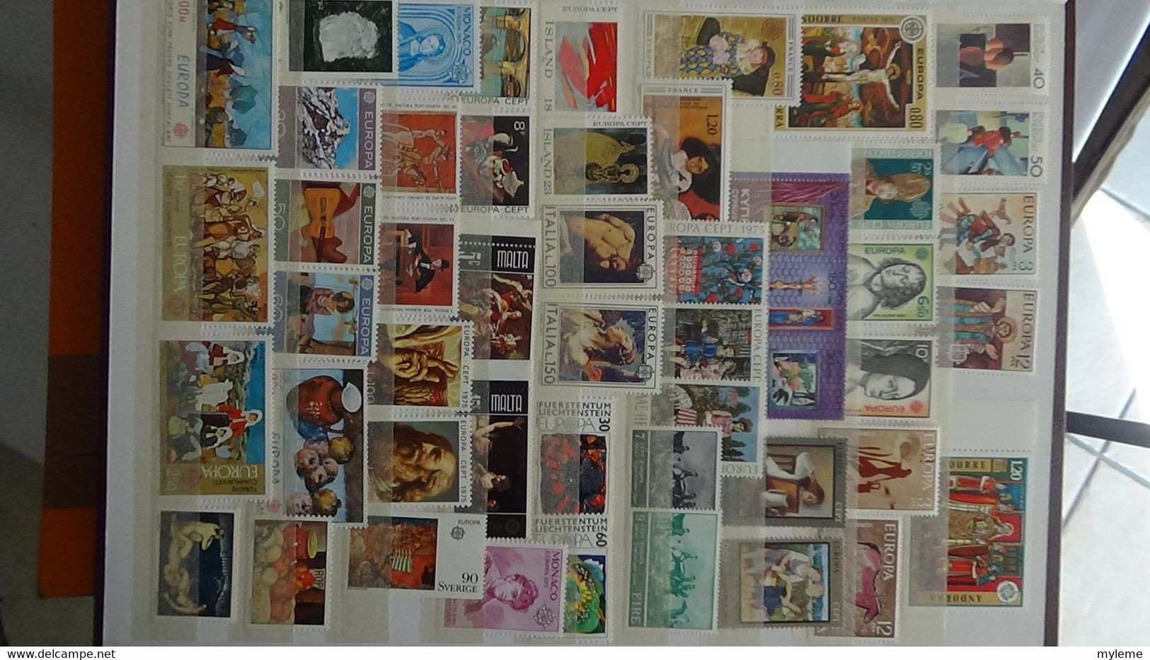 L19 Années EUROPA complètes ** de 1961 à 1972 et à compléter (manque peu de timbres) de 1973 à 1976.Côte 1774€.