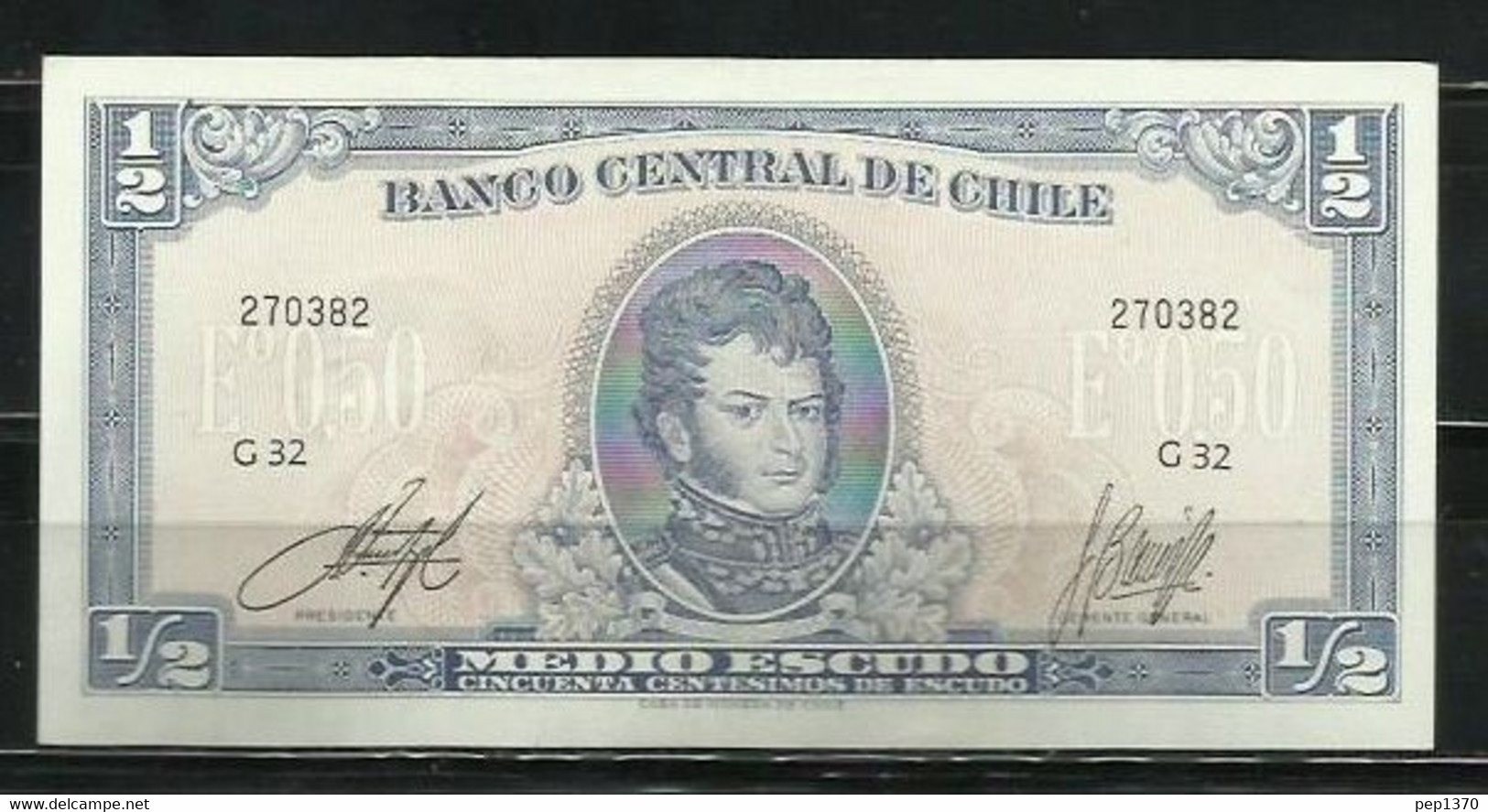 CHILE - BILLETE DE 1/2 ESCUDO SIN CIRCULAR - Cile