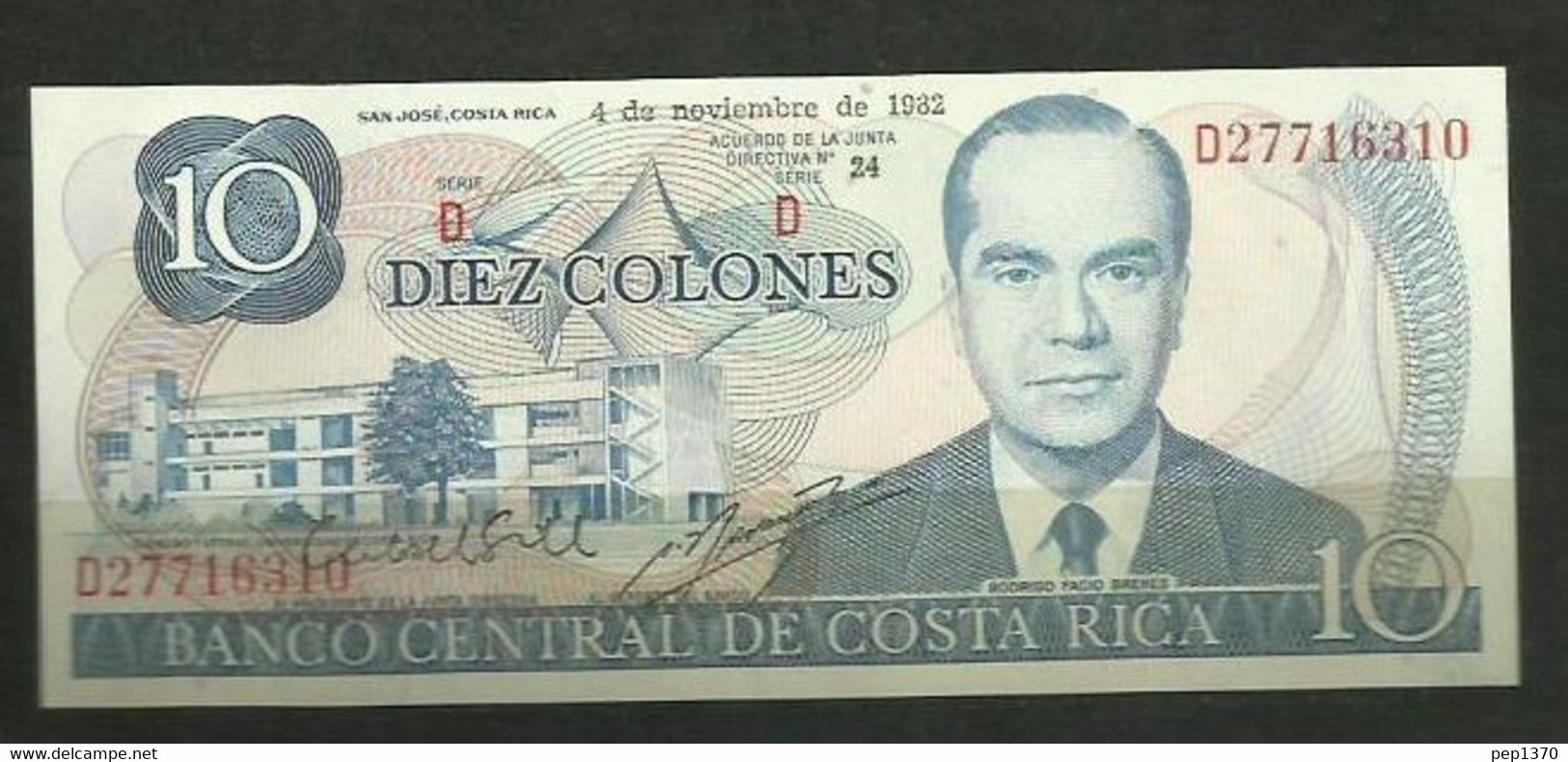 COSTA RICA - BILLETE DE 10 COLONES SIN CIRCULAR - Costa Rica