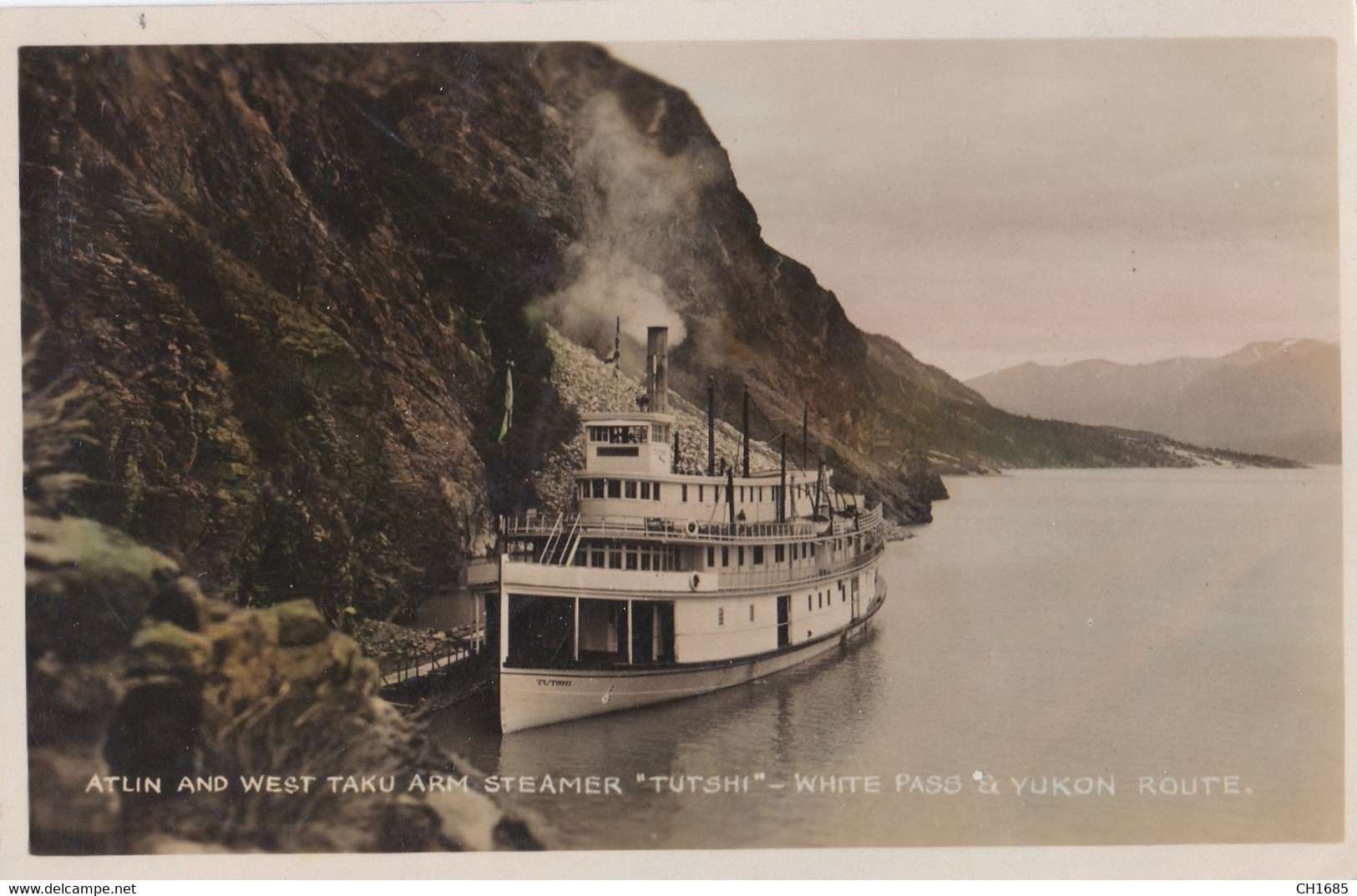 CANADA : Carte Photo Du Steamer " Tutshi " White Pass Et Yukon Route - Yukon