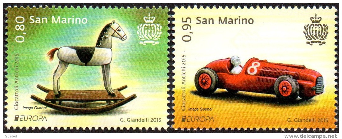 CEPT / Europa 2015 Saint Marin N° 2380 Et 2381 ** Les Jouets Anciens - 2015