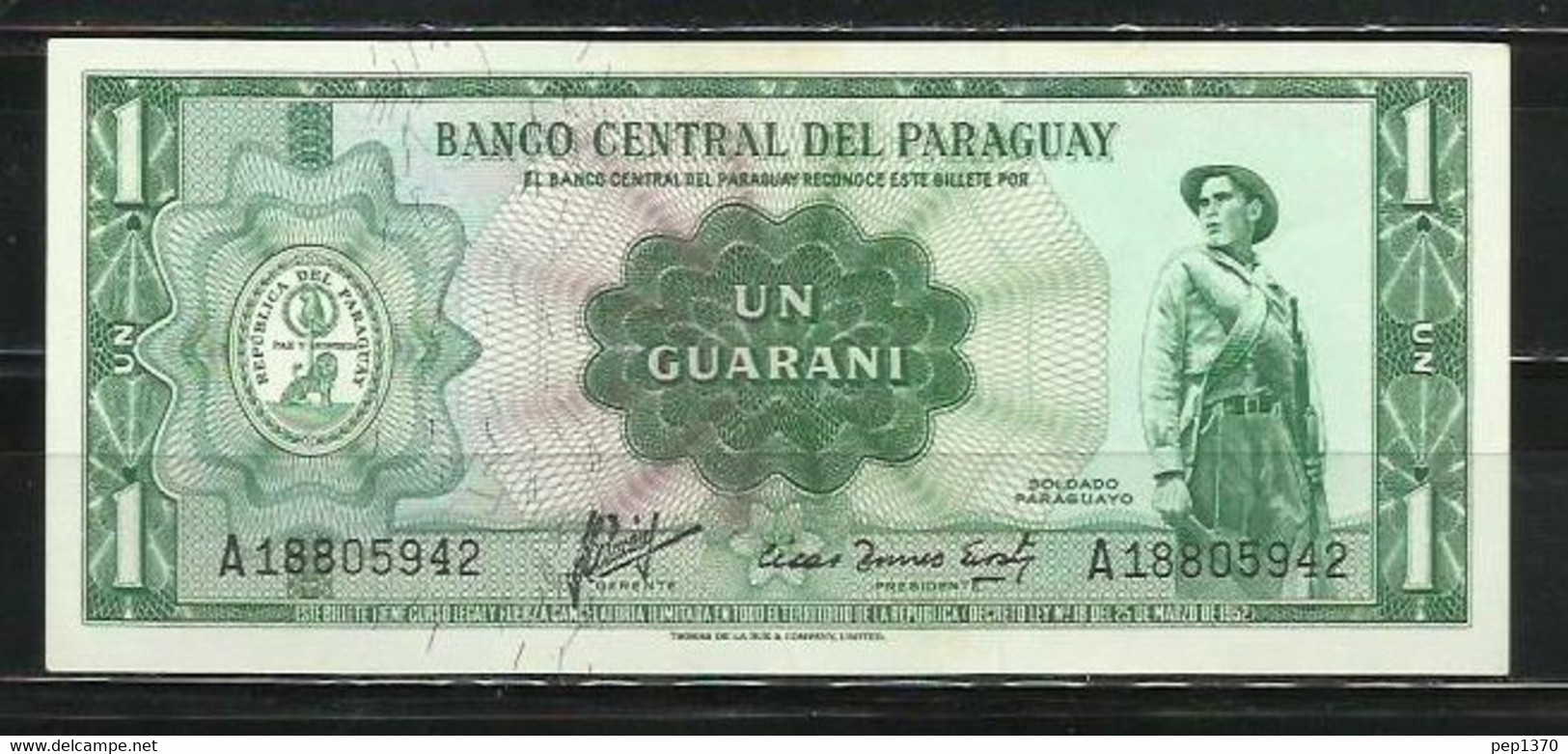 PARAGUAY - BILLETE DE 1 GUARANI - SIN CIRCULAR - Paraguay