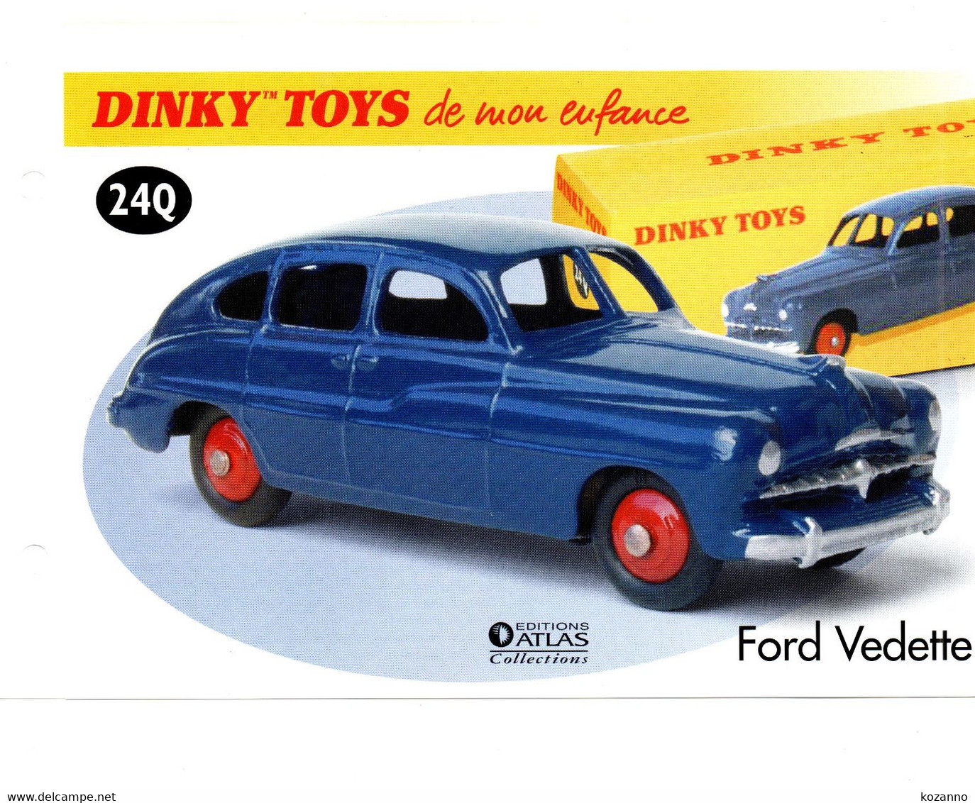 DINKY TOYS: REF 24Q FORD VEDETTE - FICHE TECHNIQUE - Catalogi