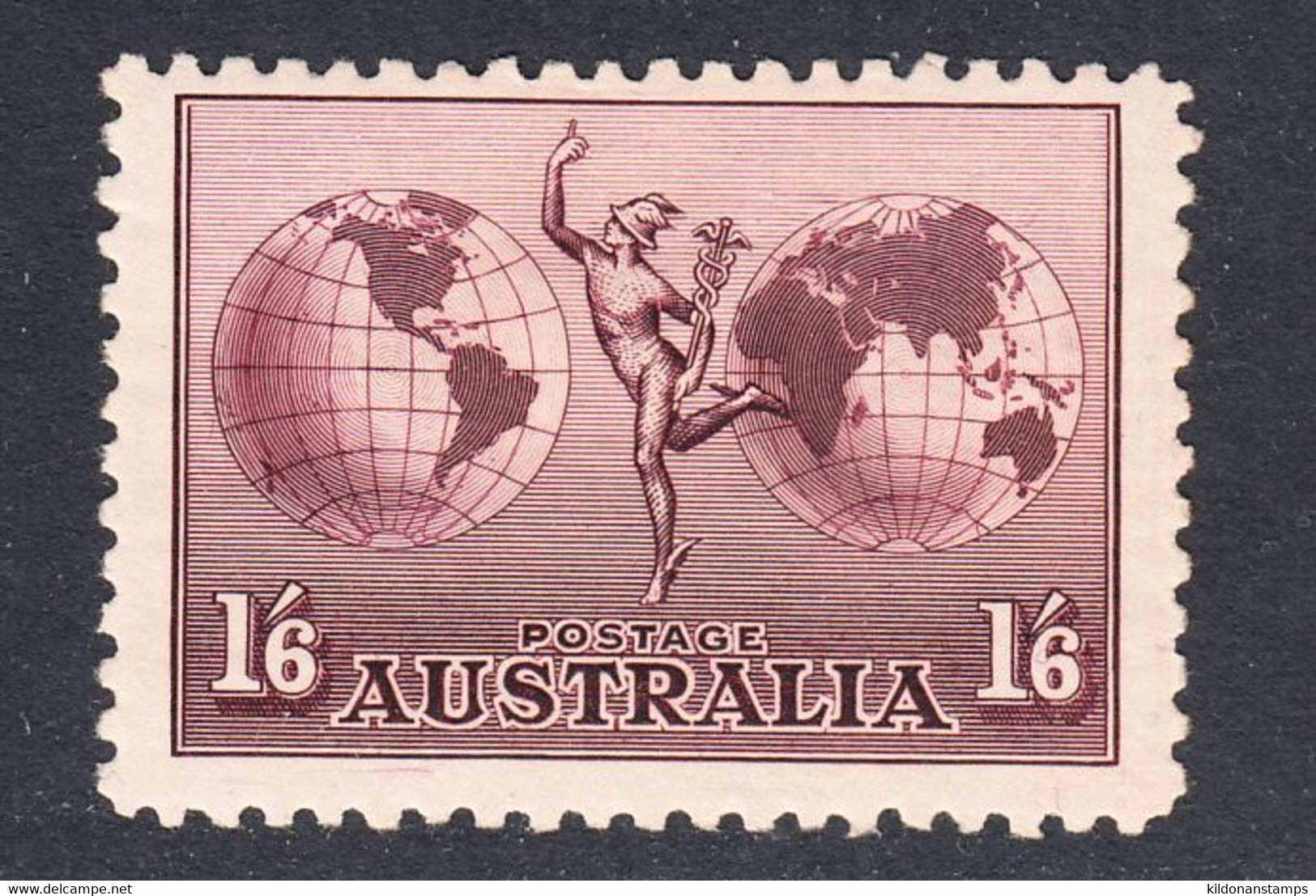 Australia 1934-48 Airmail, Mint Mounted, Sc# C4,SG 153 - Neufs