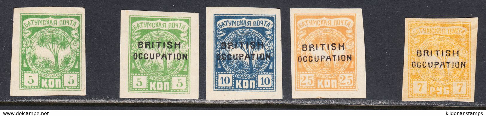 Batum 1919-1920 Mint No Gum, Sc# ,SG 1,11-13,49 - Batum (1919-1920)