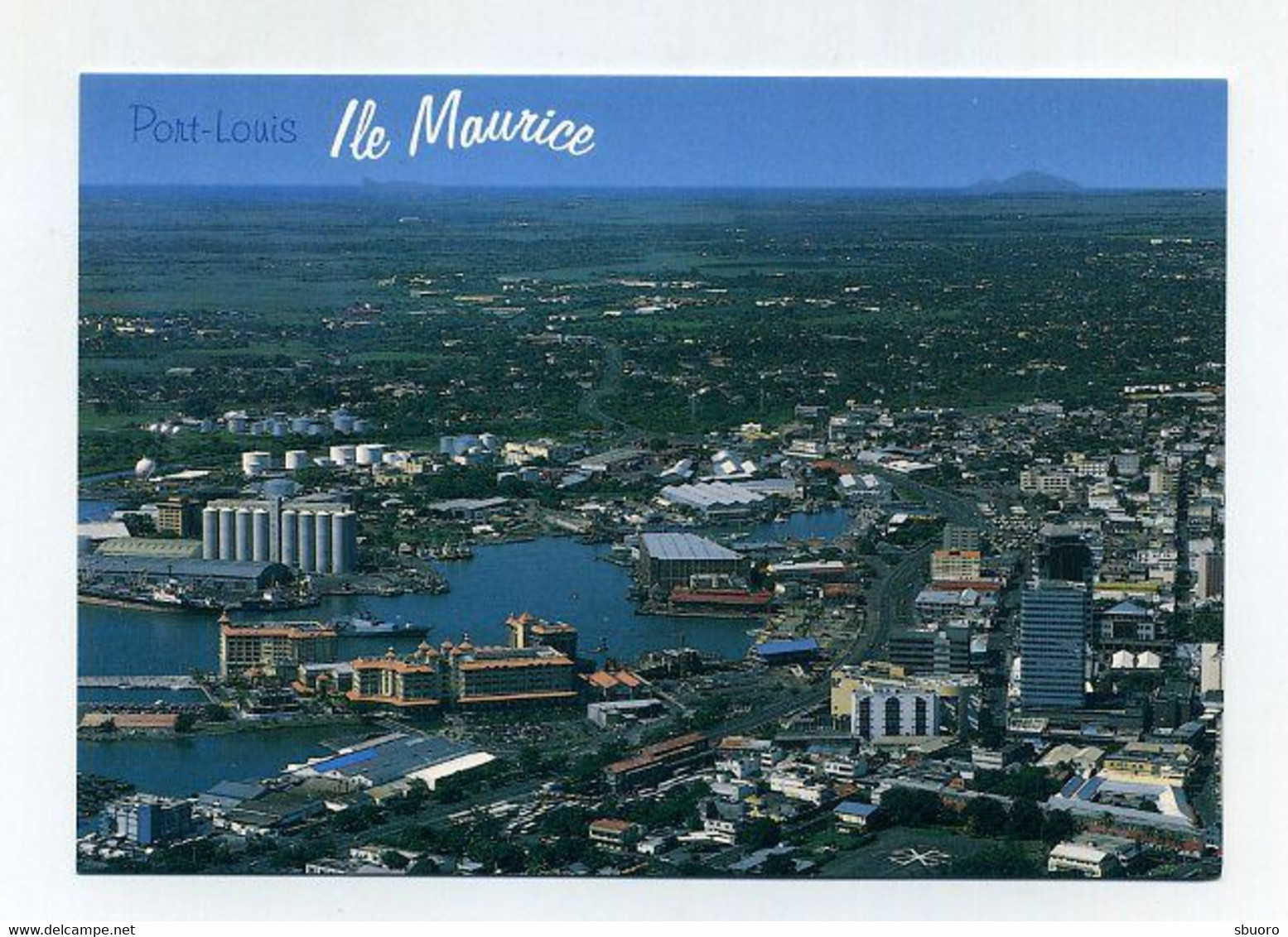 CP Neuve. Ile Maurice, Mauritius. Vue Aérienne De Port-Louis. Aerial View Of Port Louis. Indian Ocean, Océan Indien - Mauricio
