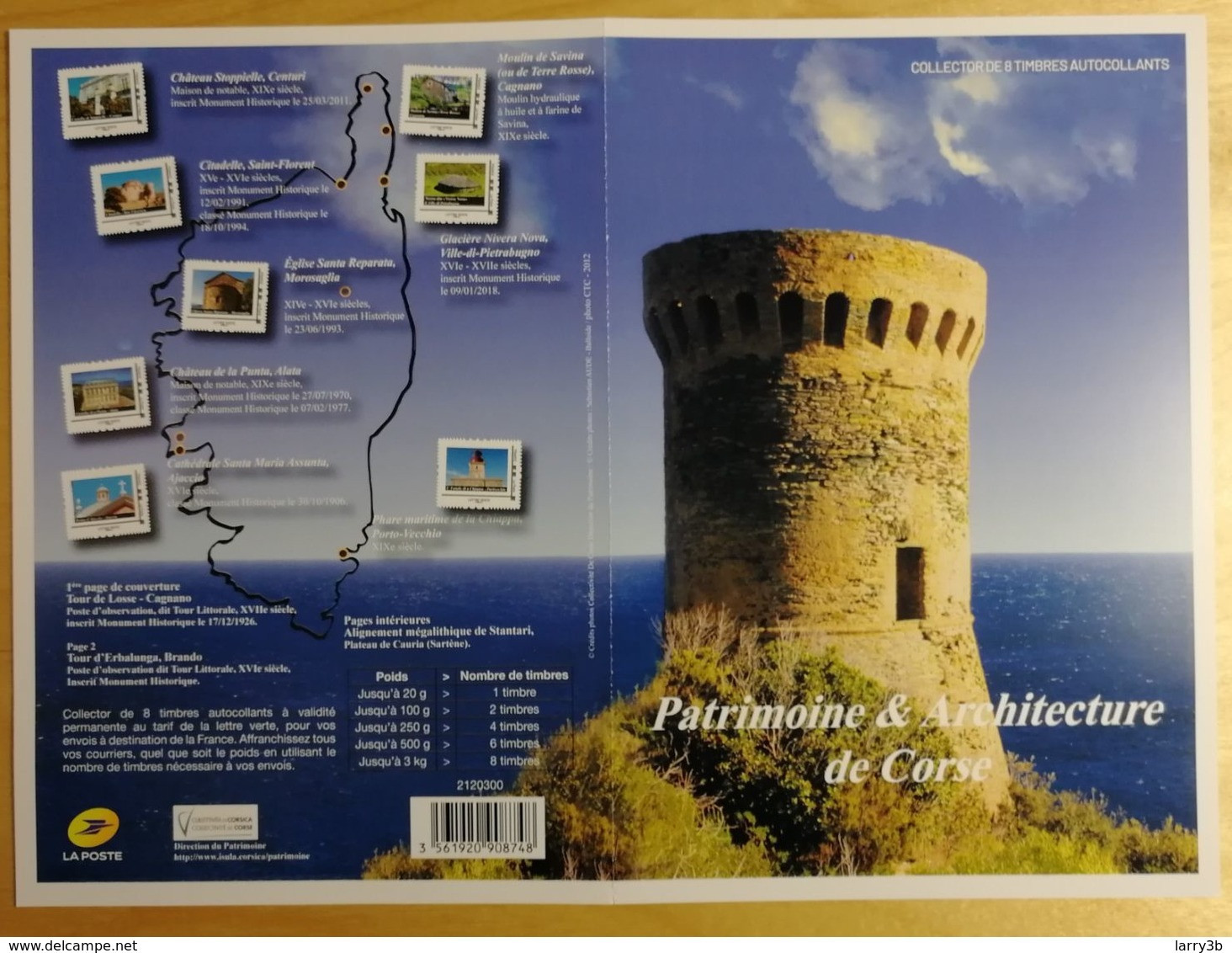 FRANCE 2020 COLLECTOR "PATRIMOINE & ARCHITECTURE De CORSE" - MTAM-2020-xx - Collectors