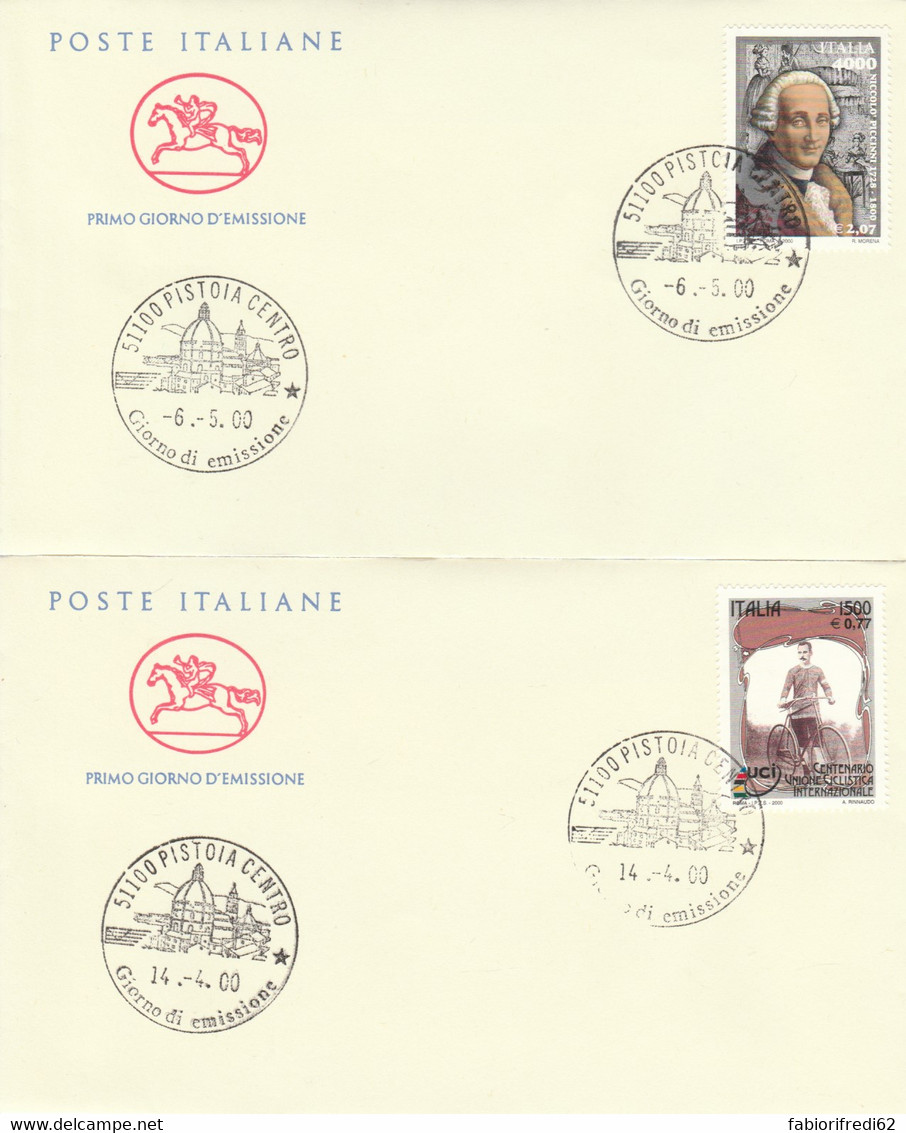 LOTTO 4 FDC ITALIA 2000 (KP206 - FDC