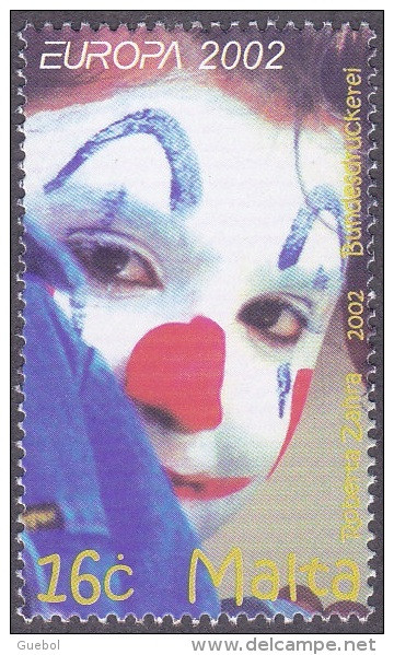 Malte Art N° 1186  ** Le Cirque - Clown - Europa - Cirque